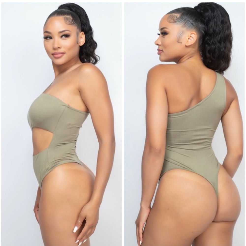 Olive cut out bodysuit - Picture 7 of 7